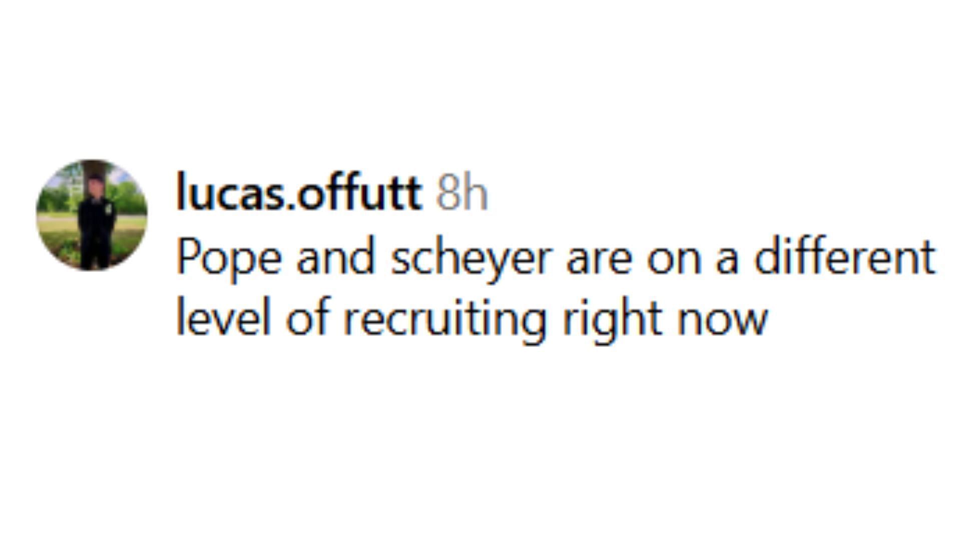 Reaction to Sebastian Wilkins' commitment to Duke (Image Source: @tiptonedits/Instagram)